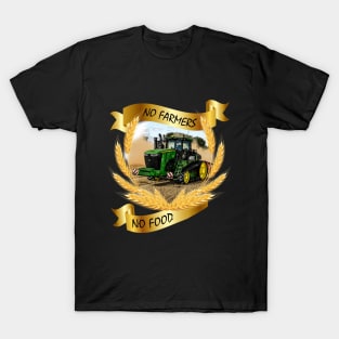 No farmers no food with us tractor T-Shirt